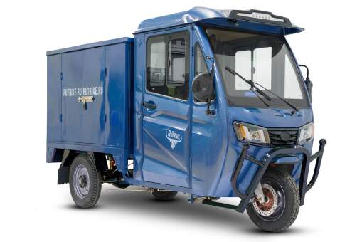 Грузовой электротрицикл Rutrike КАРГО Кабина Дуал NEXT 72V 2000W Грузовой электротрицикл Rutrike КАРГО Кабина Дуал NEXT 72V 2000W
